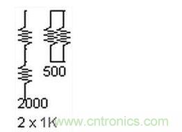 兩個(gè)電阻，兩種組合。這個(gè)很簡(jiǎn)單。
