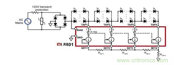 無(wú)電解電容電源系統(tǒng)的原理圖