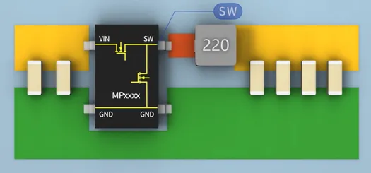 SW與電感之間的鋪銅面積越大越好嗎？