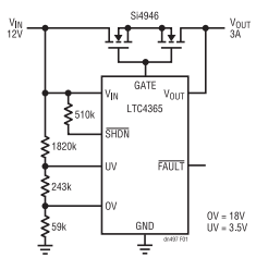 為敏感電路提供過(guò)壓及電源反接保護(hù)！